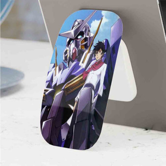 Pastele Best Setsuna F Seiei vs Konohamaru Mobile Suit Gundam 00 Phone Click-On Grip Custom Pop Up Stand Holder Apple iPhone Samsung
