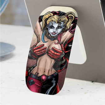 Pastele Best Sexy Harley Quinn Deadpool Phone Click-On Grip Custom Pop Up Stand Holder Apple iPhone Samsung