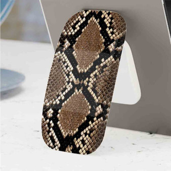 Pastele Best Snake Skin Phone Click-On Grip Custom Pop Up Stand Holder Apple iPhone Samsung