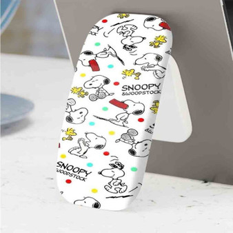 Pastele Best Snoopy and Woodstock Phone Click-On Grip Custom Pop Up Stand Holder Apple iPhone Samsung