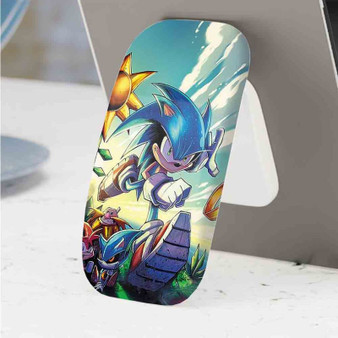 Pastele Best Sonic The Hedgehog Movie Phone Click-On Grip Custom Pop Up Stand Holder Apple iPhone Samsung