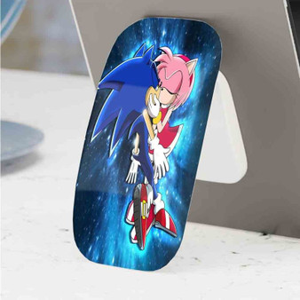 Pastele Best Sonic X and Sonamy Kiss Phone Click-On Grip Custom Pop Up Stand Holder Apple iPhone Samsung