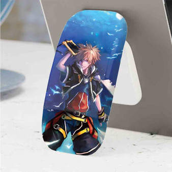 Pastele Best Sora Kingdom Hearts Anime Phone Click-On Grip Custom Pop Up Stand Holder Apple iPhone Samsung