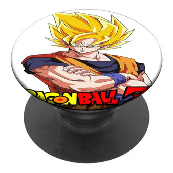 Pastele Best Goku Super Saiyan Dragon Ball Z Anime Custom Personalized PopSockets Phone Grip Holder Pop Up Phone Stand