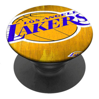 Pastele Best LA Lakers NBA Custom Personalized PopSockets Phone Grip Holder Pop Up Phone Stand