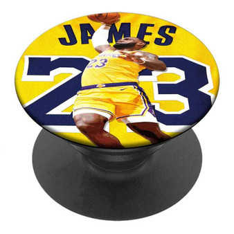 Pastele Best Lebron James LA Lakers NBA Custom Personalized PopSockets Phone Grip Holder Pop Up Phone Stand
