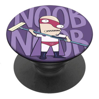 Pastele Best Rick and Morty Noob Custom Personalized PopSockets Phone Grip Holder Pop Up Phone Stand