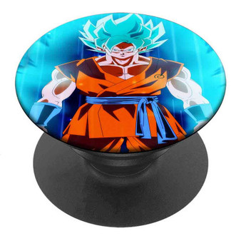 Pastele Best Goku Super Saiyan Blue Dragon Ball Super Custom Personalized PopSockets Phone Grip Holder Pop Up Phone Stand