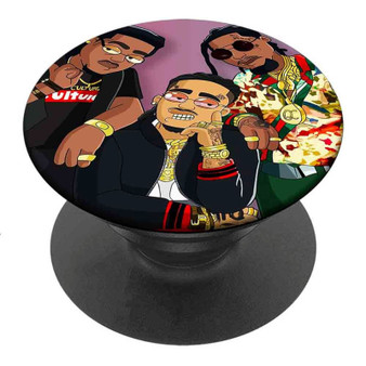 Pastele Best Migos Custom Personalized PopSockets Phone Grip Holder Pop Up Phone Stand