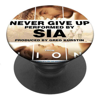 Pastele Best Sia Never Give Up Custom Personalized PopSockets Phone Grip Holder Pop Up Phone Stand