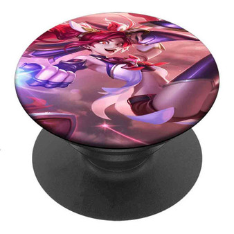 Pastele Best Star Guardian Jinx League of Legends Custom Personalized PopSockets Phone Grip Holder Pop Up Phone Stand