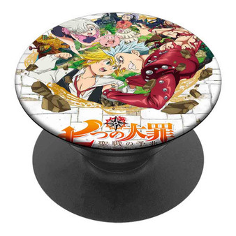 Pastele Best The Seven Deadly Sins Season 2 Custom Personalized PopSockets Phone Grip Holder Pop Up Phone Stand