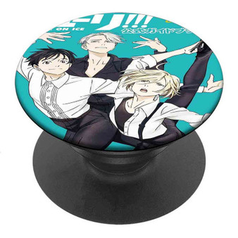 Pastele Best Yuri on Ice Custom Personalized PopSockets Phone Grip Holder Pop Up Phone Stand