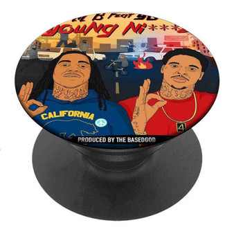 Pastele Best Lil B Feat YG Young Niggaz Custom Personalized PopSockets Phone Grip Holder Pop Up Phone Stand