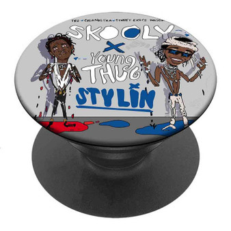 Pastele Best Stylin Skooly Feat Young Thug Custom Personalized PopSockets Phone Grip Holder Pop Up Phone Stand