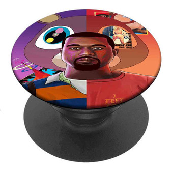 Pastele Kanye West Bear Kaws Paws Custom Personalized PopSockets Phone Grip  Holder Pop Up Phone Stand