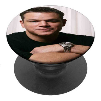 Pastele Best Matt Damon Custom Personalized PopSockets Phone Grip Holder Pop Up Phone Stand