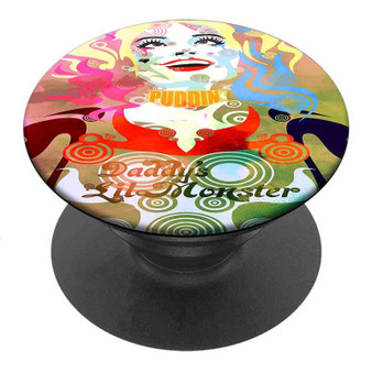 Pastele Best Psychedelic Harley Quinn Custom Personalized PopSockets Phone Grip Holder Pop Up Phone Stand