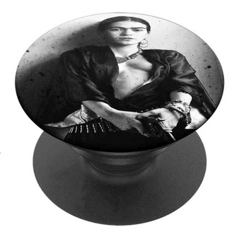 Pastele Best Frida Kahlo Mexican with Gun Custom Personalized PopSockets Phone Grip Holder Pop Up Phone Stand