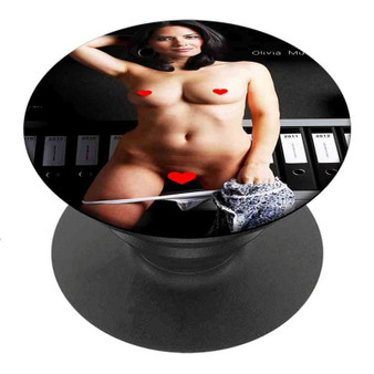 Pastele Best Olivia Munn Custom Personalized PopSockets Phone Grip Holder Pop Up Phone Stand