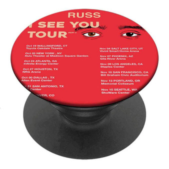 Pastele Best RUSS I See You Tour Part 2 Custom Personalized PopSockets Phone Grip Holder Pop Up Phone Stand