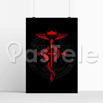 Fullmetal Alchemist Logo Silk Custom Poster Printed Wall Decor 20 x 13 Inch 24 x 36 Inch