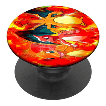Pastele Best Charmander and Charizard Evolutions Custom Personalized PopSockets Phone Grip Holder Pop Up Phone Stand