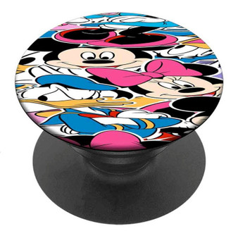 Pastele Best Disney Mickey Mouse Minnie Mouse and Friends Custom Personalized PopSockets Phone Grip Holder Pop Up Phone Stand