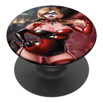 Pastele Best Harley Quinn DC Comics Custom Personalized PopSockets Phone Grip Holder Pop Up Phone Stand