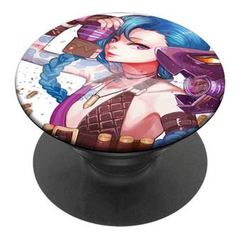 Pastele Best Jinx League of Legends Custom Personalized PopSockets Phone Grip Holder Pop Up Phone Stand