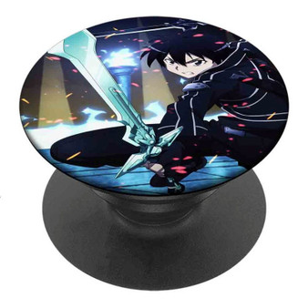 Pastele Best Kirito Sword Art Online Anime Custom Personalized PopSockets Phone Grip Holder Pop Up Phone Stand