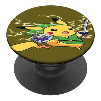 Pastele Best Link The Legend of Zelda Pikachu Pokemon Custom Personalized PopSockets Phone Grip Holder Pop Up Phone Stand