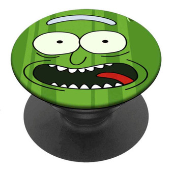 Pastele Best Pickle Rick Custom Personalized PopSockets Phone Grip Holder Pop Up Phone Stand