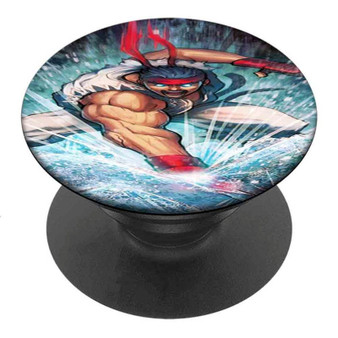 Pastele Best Ryu Street Fighter Hero Custom Personalized PopSockets Phone Grip Holder Pop Up Phone Stand