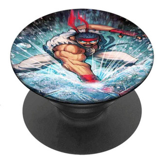 Pastele Best Ryu Street FIghter Custom Personalized PopSockets Phone Grip Holder Pop Up Phone Stand