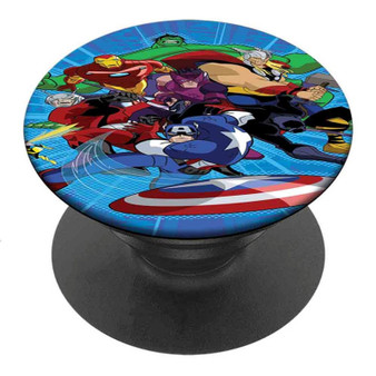 Pastele Best The Avengers Superheroes Custom Personalized PopSockets Phone Grip Holder Pop Up Phone Stand