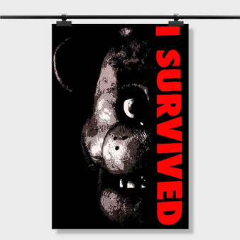 Pastele Best Five Nights at Freddy s Survived Custom Personalized Silk Poster Print Wall Decor 20 x 13 Inch 24 x 36 Inch Wall Hanging Art Home Decoration