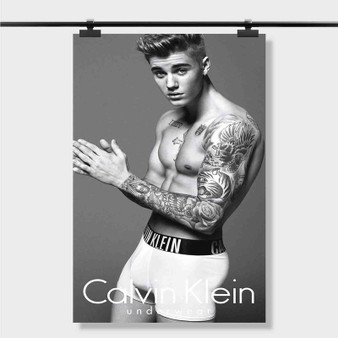 Pastele Best Justin Bieber Calvin Klein Custom Personalized Silk Poster Print Wall Decor 20 x 13 Inch 24 x 36 Inch Wall Hanging Art Home Decoration