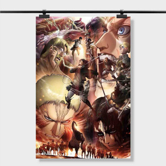 Pastele Best Shingeki No Kyojin V Attack on Titan Custom Personalized Silk Poster Print Wall Decor 20 x 13 Inch 24 x 36 Inch Wall Hanging Art Home Decoration