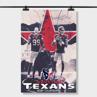 Pastele Best Houston Texans Nfl Custom Personalized Silk Poster Print Wall Decor 20 x 13 Inch 24 x 36 Inch Wall Hanging Art Home Decoration
