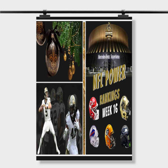 Pastele Best New Orleans Saints Nfl Custom Personalized Silk Poster Print Wall Decor 20 x 13 Inch 24 x 36 Inch Wall Hanging Art Home Decoration