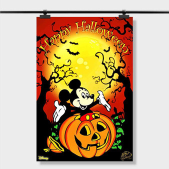 Pastele Best Free Mickey Mouse Halloween Wallpaper Custom Personalized Silk Poster Print Wall Decor 20 x 13 Inch 24 x 36 Inch Wall Hanging Art Home Decoration