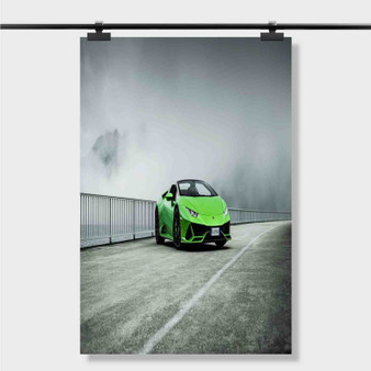 Pastele Best 2017 Lamborghini Huracan Front Wallpaper Custom Personalized Silk Poster Print Wall Decor 20 x 13 Inch 24 x 36 Inch Wall Hanging Art Home Decoration