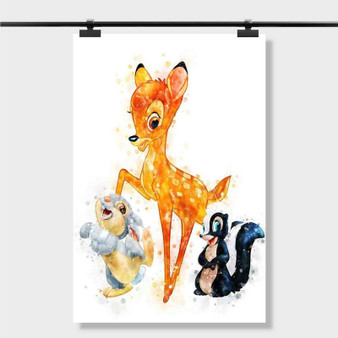 Pastele Best Bambi And Thumper Disney Custom Personalized Silk Poster Print Wall Decor 20 x 13 Inch 24 x 36 Inch Wall Hanging Art Home Decoration
