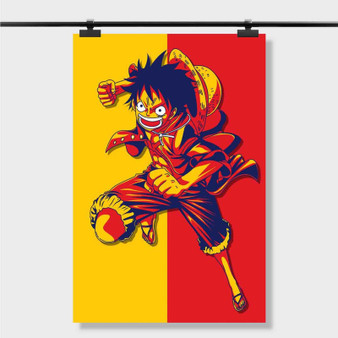 Pastele Luffy One Piece Film Red Custom Silk Poster Awesome Personalized  Print Wall Decor 20 x