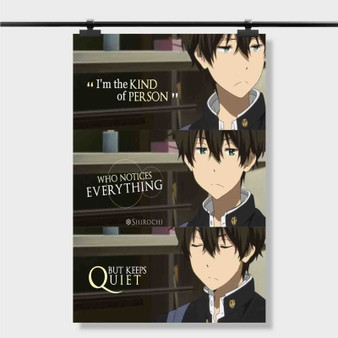 Pastele Best Hyouka Anime Quotes Custom Personalized Silk Poster Print Wall Decor 20 x 13 Inch 24 x 36 Inch Wall Hanging Art Home Decoration