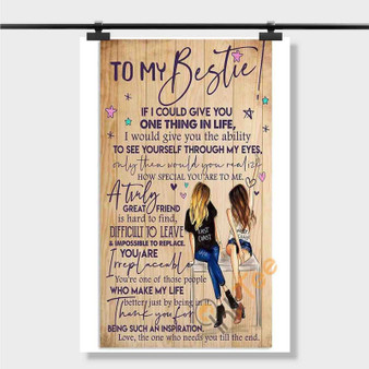 Pastele Best I Love My Best Friend Quotes Custom Personalized Silk Poster Print Wall Decor 20 x 13 Inch 24 x 36 Inch Wall Hanging Art Home Decoration