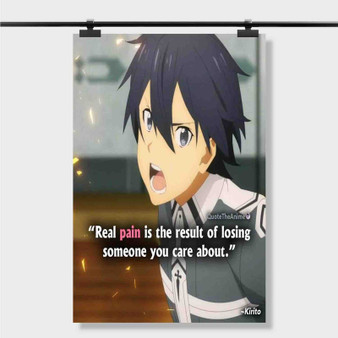 Pastele Best sword art online quotes Custom Personalized Silk Poster Print Wall Decor 20 x 13 Inch 24 x 36 Inch Wall Hanging Art Home Decoration
