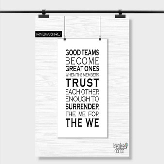 Pastele Best Motivational Quotes For Teamwork Custom Personalized Silk Poster Print Wall Decor 20 x 13 Inch 24 x 36 Inch Wall Hanging Art Home Decoration