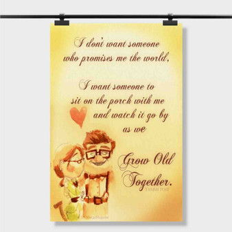Pastele Best pixar up quotes Custom Personalized Silk Poster Print Wall Decor 20 x 13 Inch 24 x 36 Inch Wall Hanging Art Home Decoration
